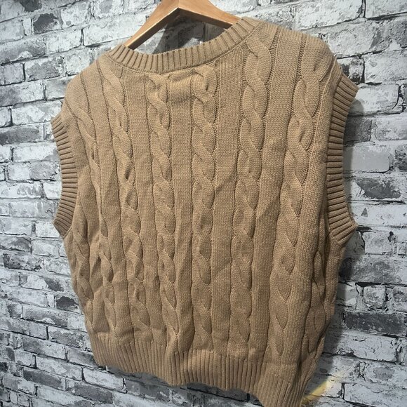 NWT Walter Hagen Women's Clubhouse Sweater Vest Size XXL (WGH11516) Tan - Picture 11 of 14